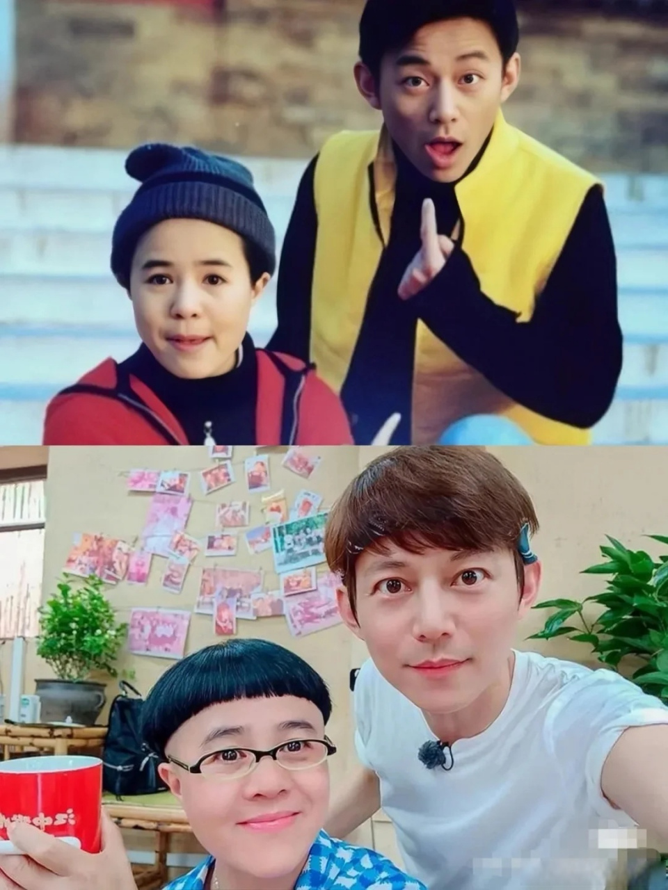 看到刘纯燕和何炅同框真的感慨万千 小的时候最喜欢大风车,最喜欢