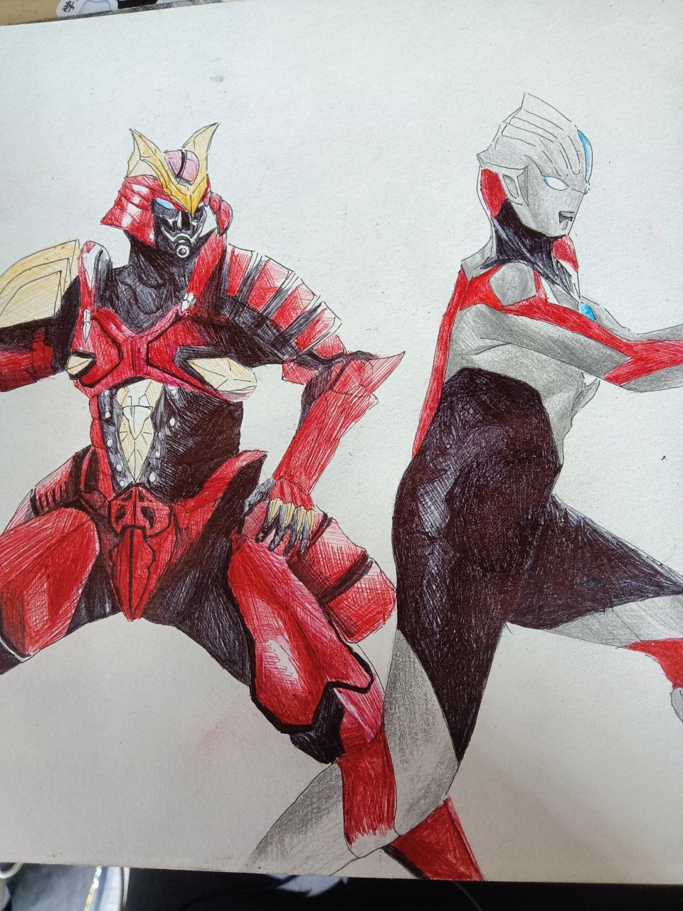 欧布.红莲鬼恋鬼 小学时候的卡牌画一下