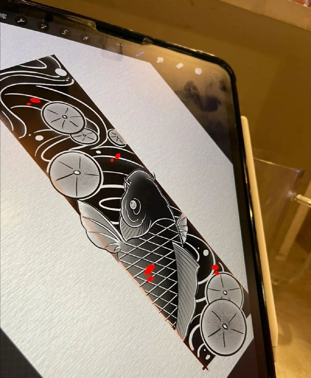 适合做臂环纹身.手环纹身手稿.