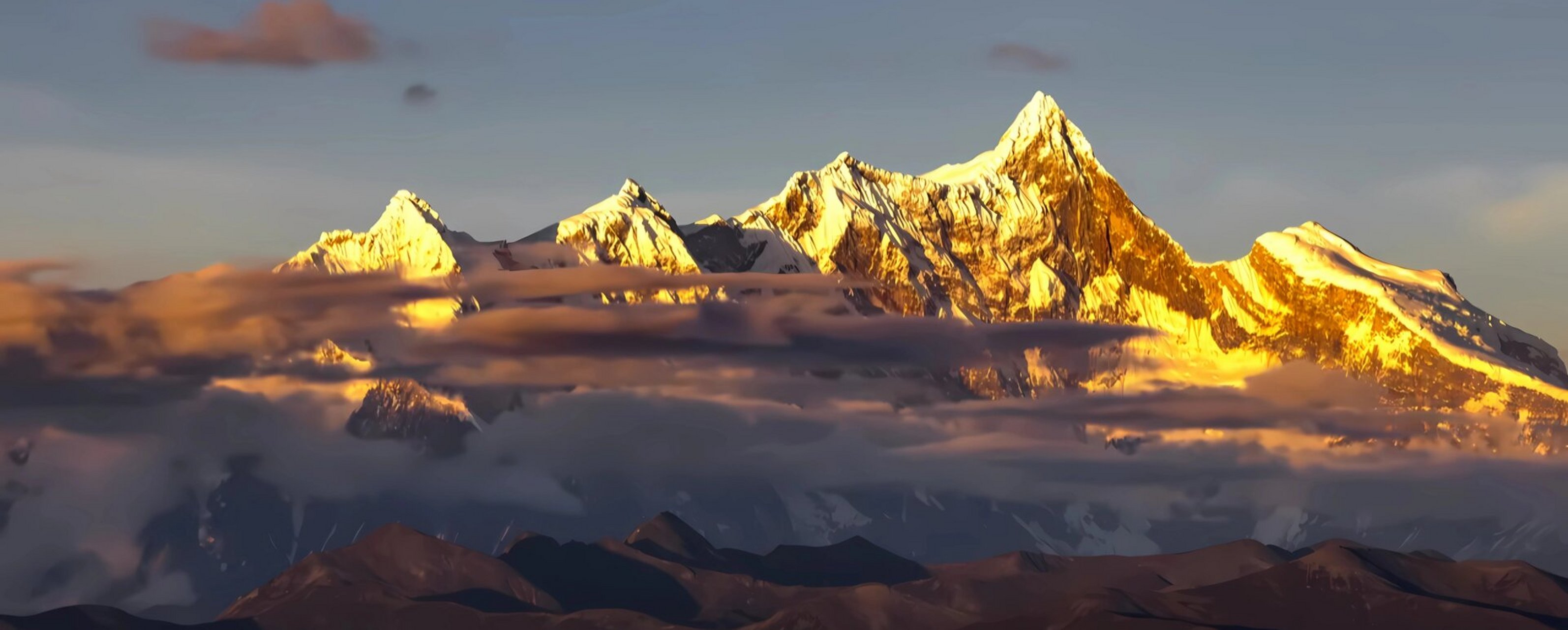 日照金山,拉萨最美的地方在林芝!