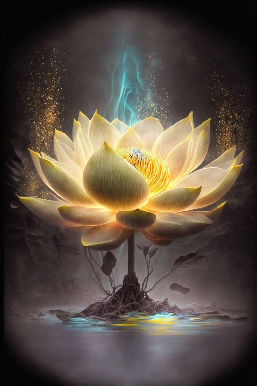 功德金莲.金色莲花,佛光普照,佛缘,2023试试这个壁纸!