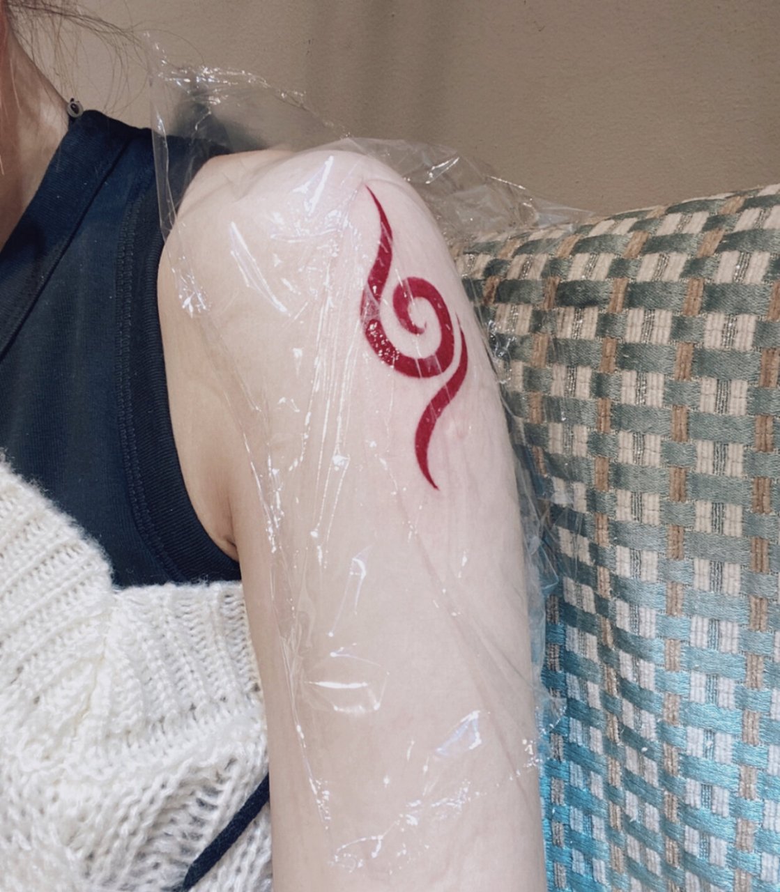 卡卡西暗部纹身 我的第一个纹身,小时候爸妈不在家,我自己在家看火影