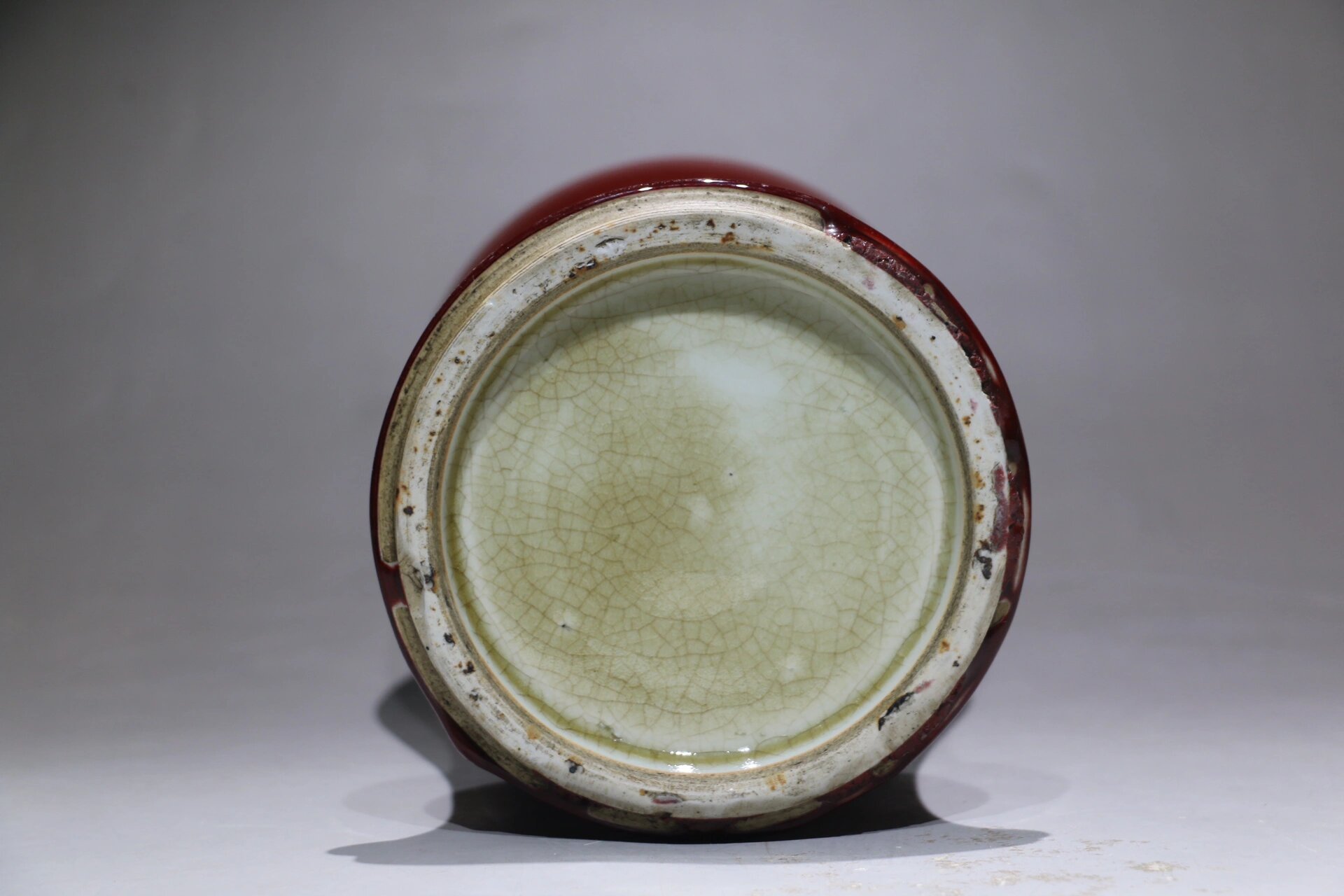 康熙郎窑 康熙郎窑红观音瓶,高度38,崔凯老师鉴定过了!