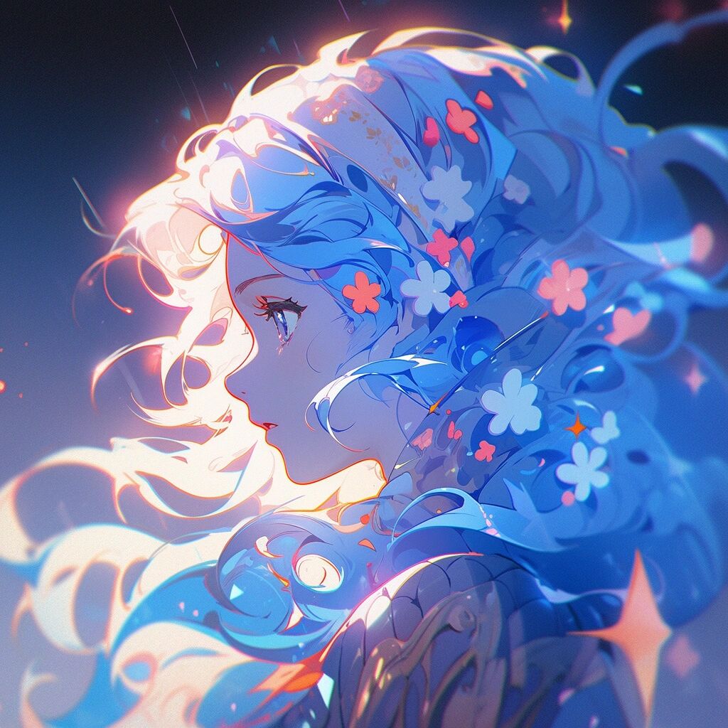 二次元绝美头像   最近入坑了ai绘画 无论是sd还是mj都太有趣了 欢迎