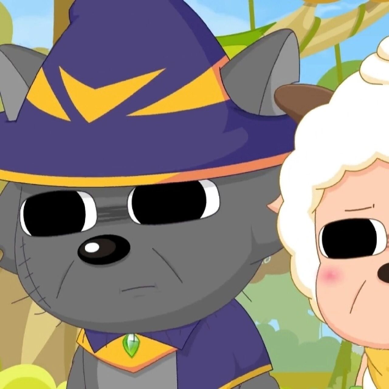 灰懒cp头像 最新几集灰叔和懒羊羊太可爱 为盾牌斗智斗勇 ps:这里cp指