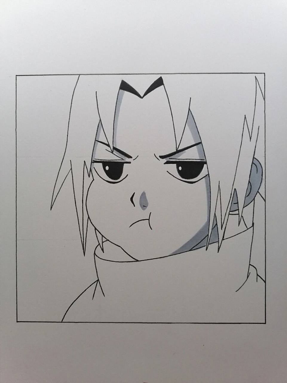 超可爱佐助 #火影忍者# #手绘教程# #佐助# 小时候超可爱