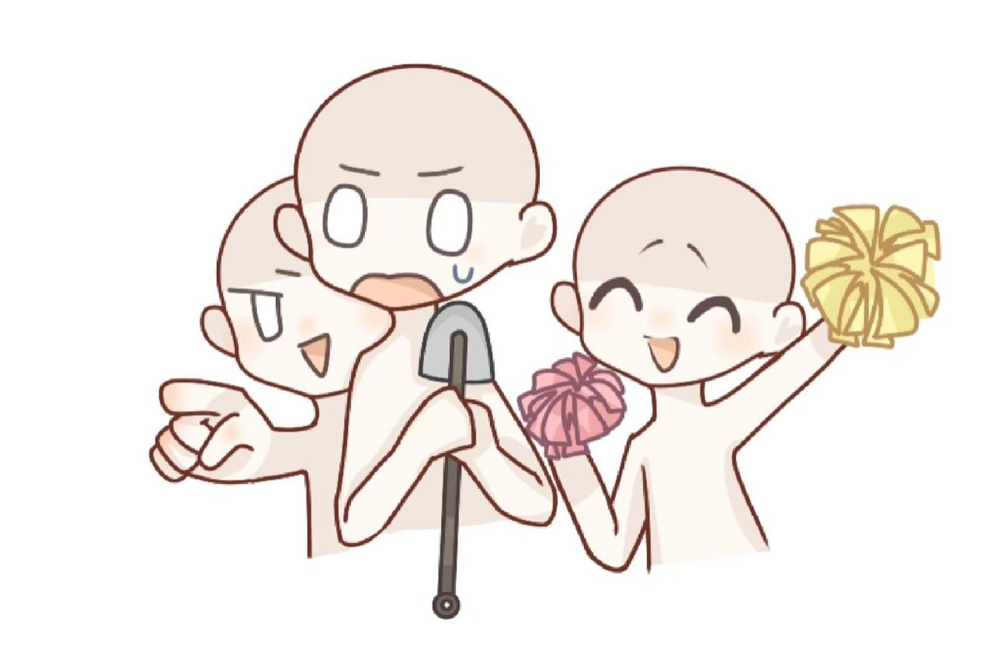 三人模板 因粉丝要求,所以我来更新了!