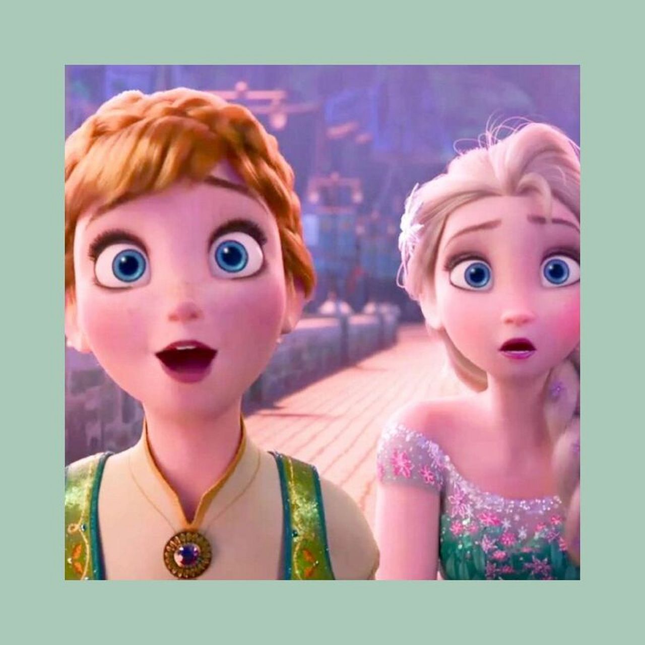 冰雪奇缘头像elsanna篇 !真的超羡慕这样的姐妹情!
