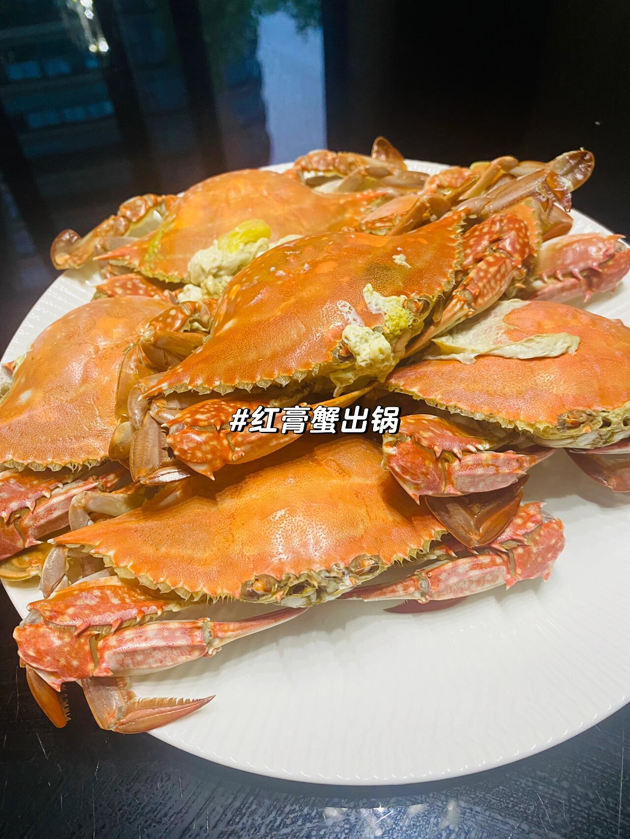 野生红膏蟹舟山人都是烤着吃,肉肥紧实 你闻到了吗 风里已经有了春的