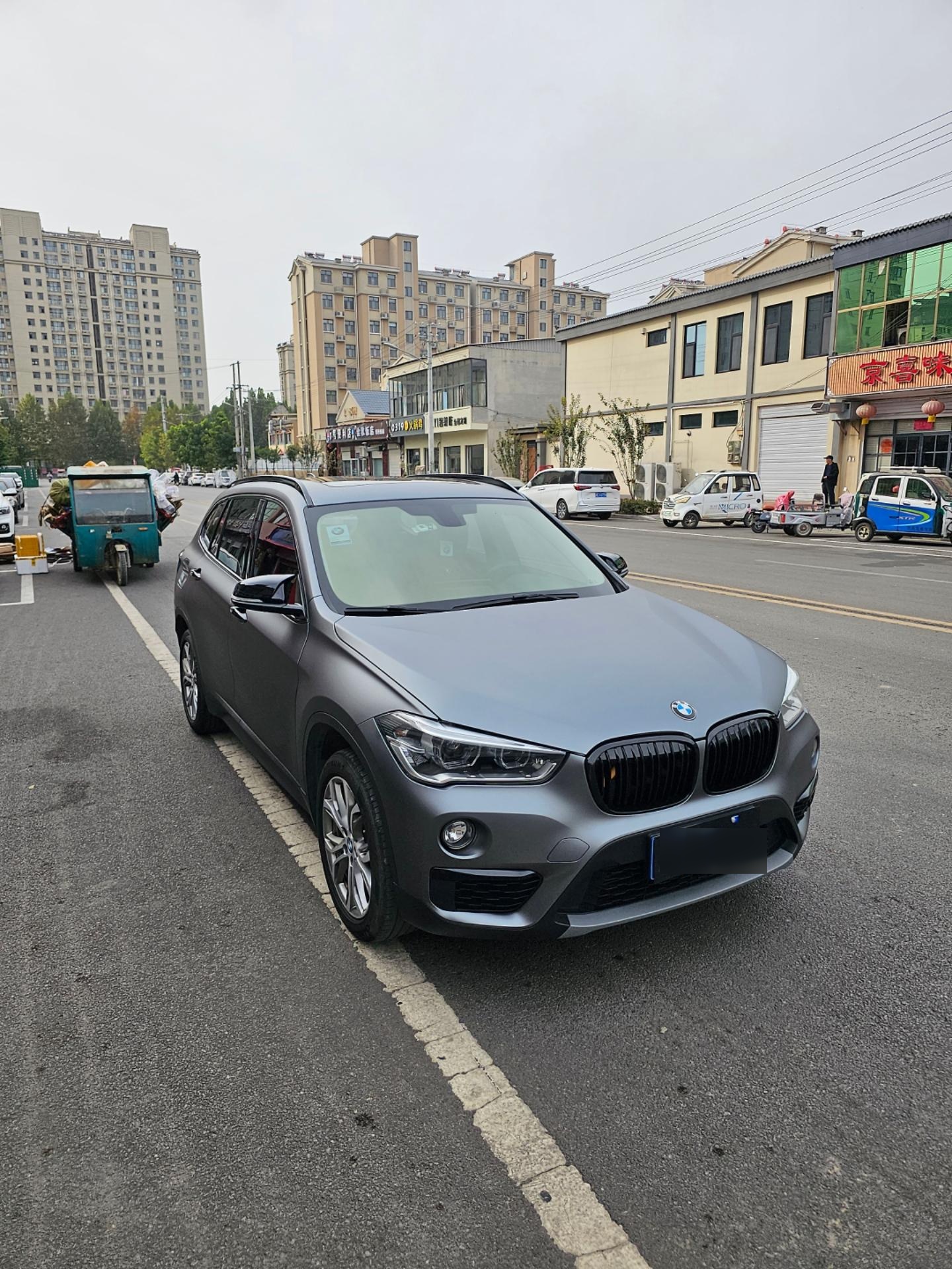 宝马x1改色山灰案例