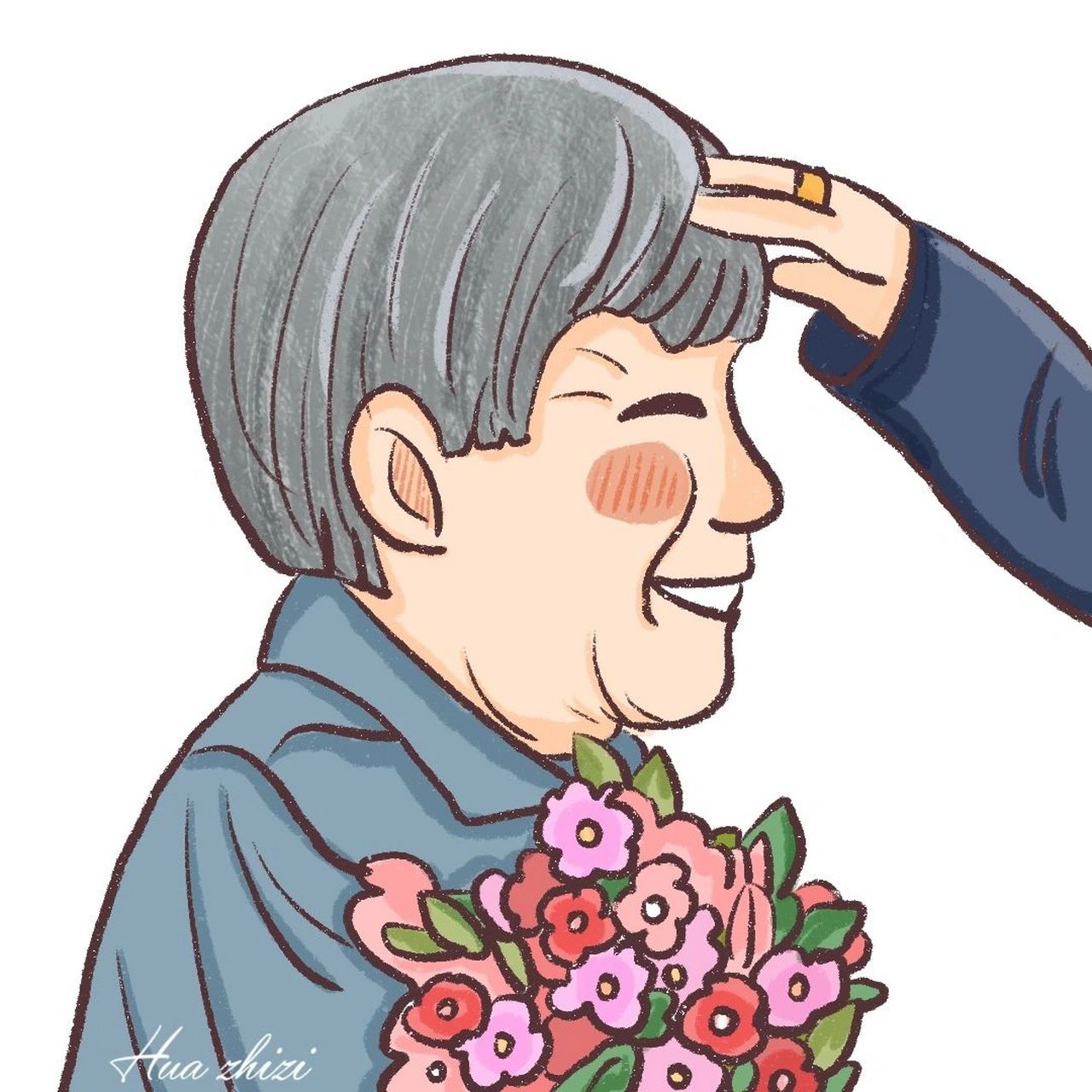 一起浪漫到老 好看的老人情侣头像 一对 画照片