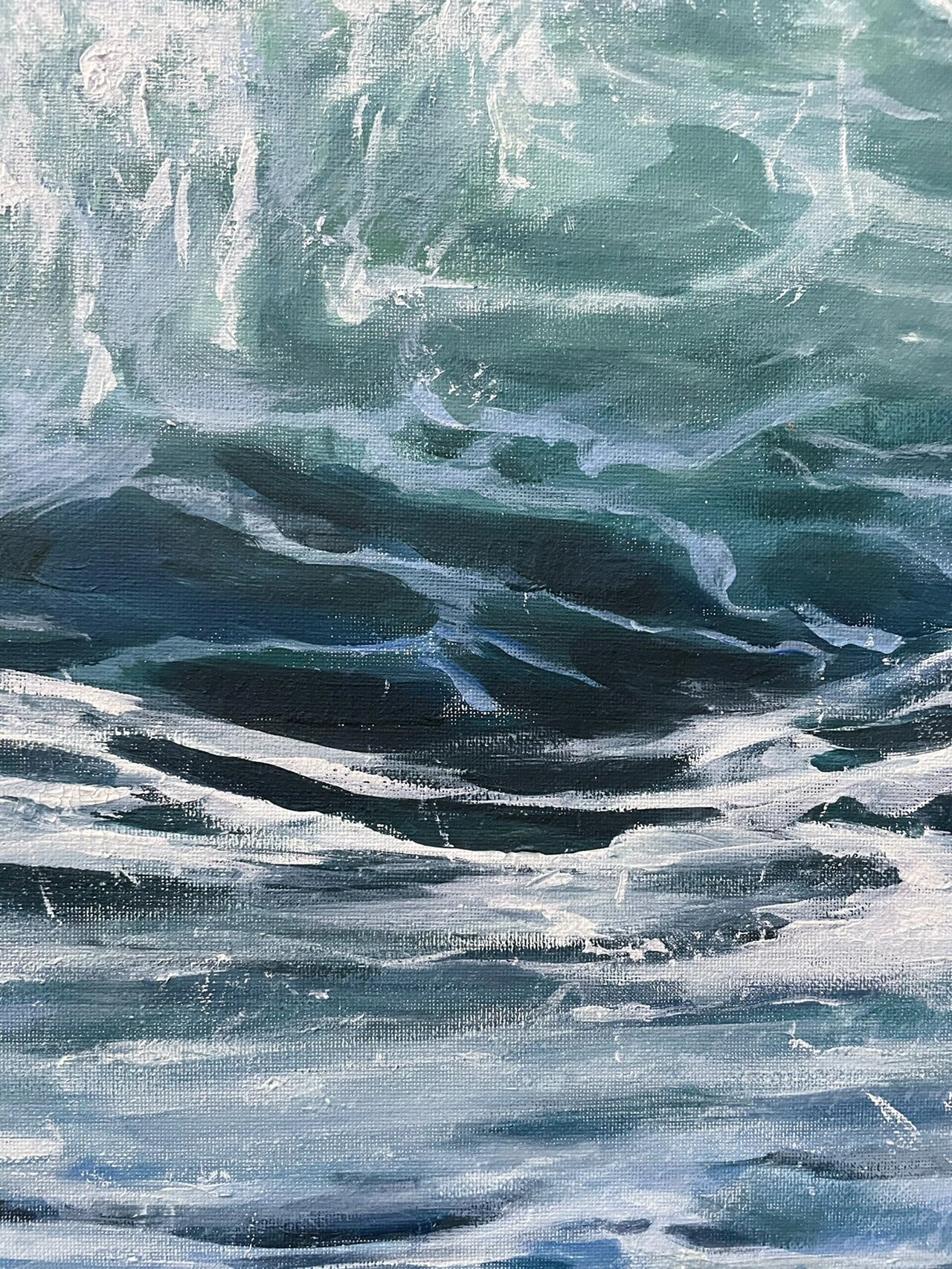 海浪98 #画海#海浪##画画##海水##水粉画##我的画室# 临摹名师作品