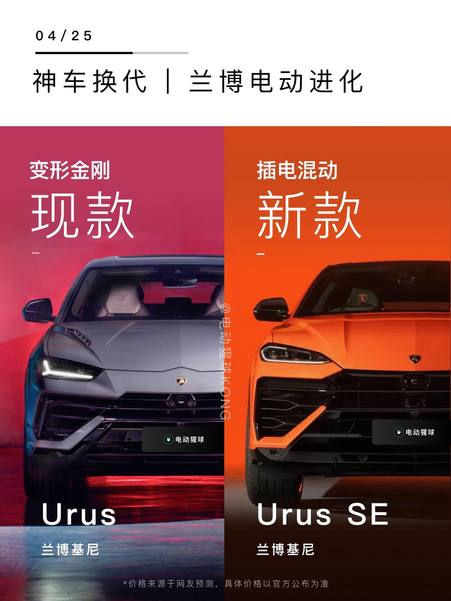 全新兰博基尼urus发布搭载800马力的插电混动系统百公里3