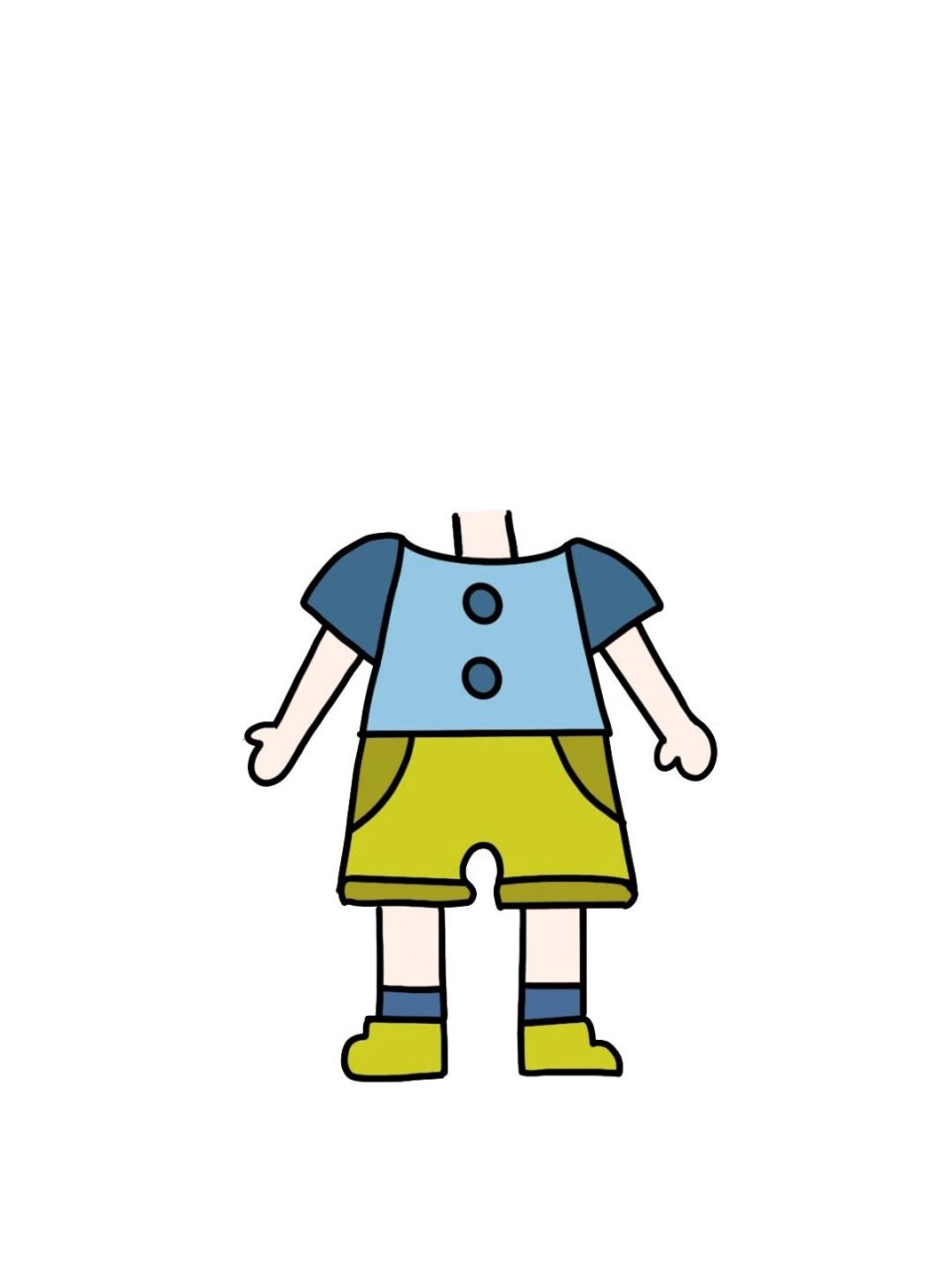 幼儿园抠图无头小人(12张) 图片自取