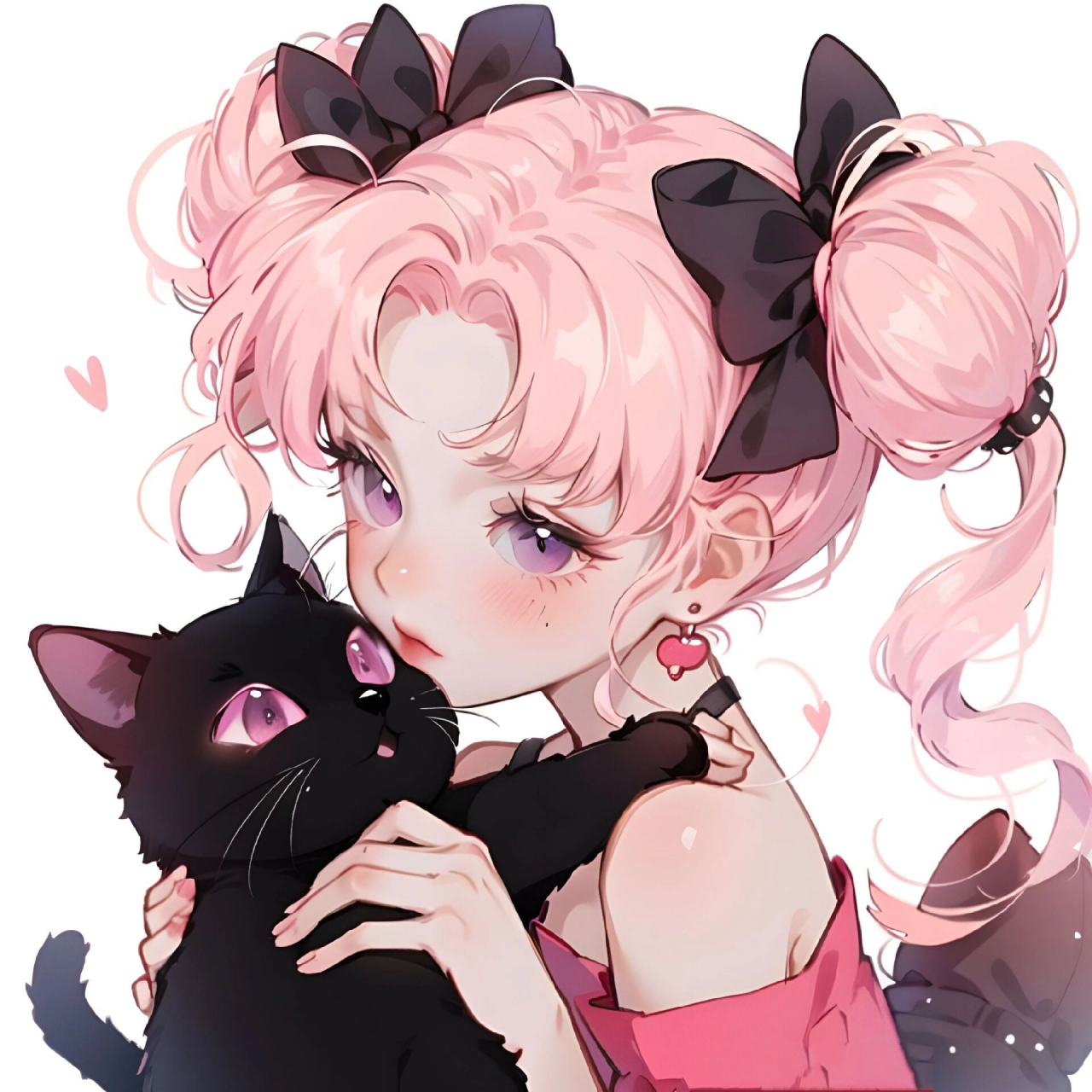 闺蜜头像|粉色猫咪少女～ 喜欢可以点个小7815呦～ 	 会持续分享