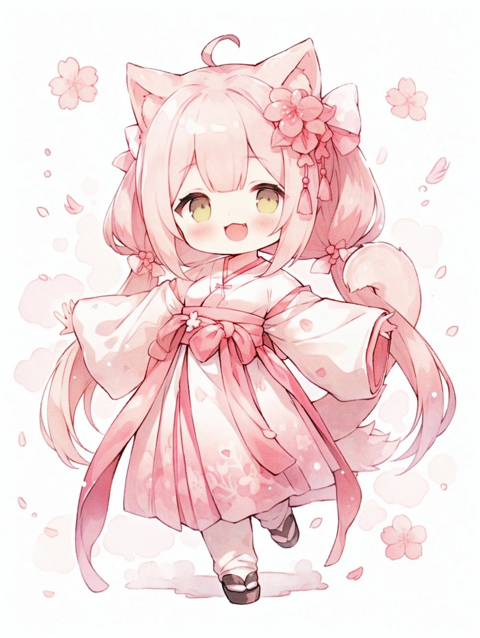 ai绘画有点东西# #可爱女生头像# #动漫壁纸# #立绘# #q版人物