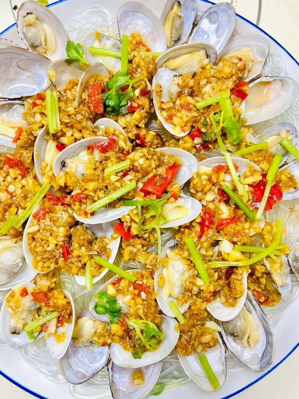 蒜蓉粉丝蒸花甲9199蒜香浓郁73夜宵必备73 这个蒜蓉粉丝可以