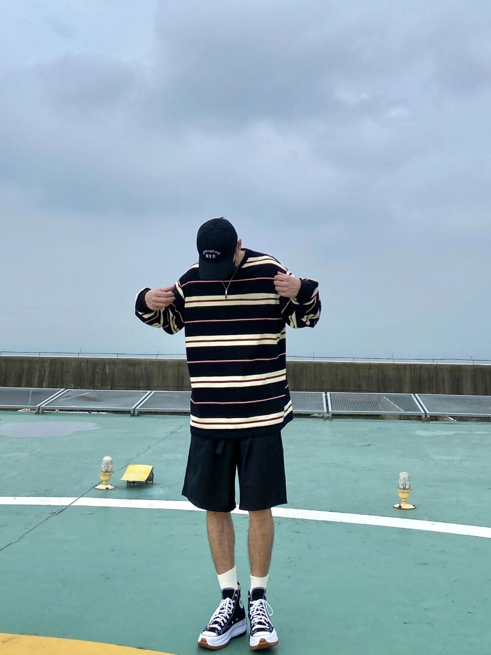 早秋穿搭|日系cityboy风搭配 长袖配短裤应该是初秋最舒服的穿搭方式