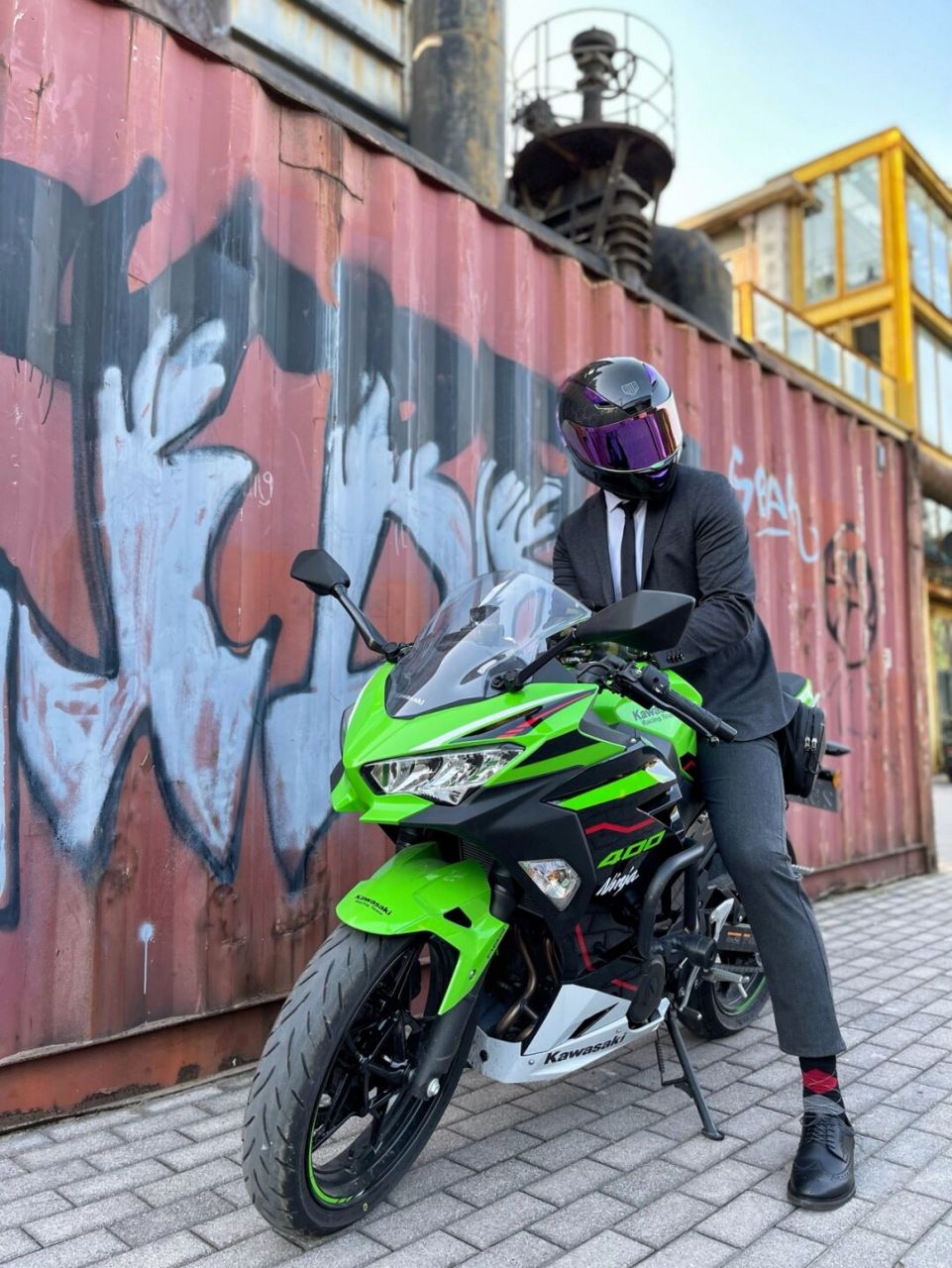 机车老baby 川崎二叔,西装暴徒 #机车