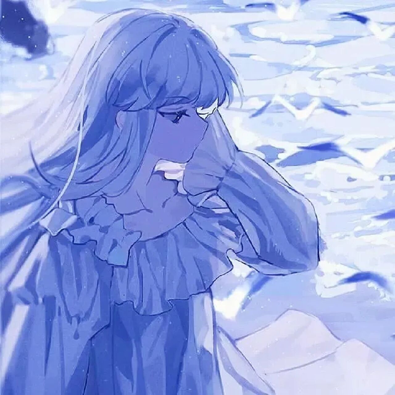 神明意境动漫女头像