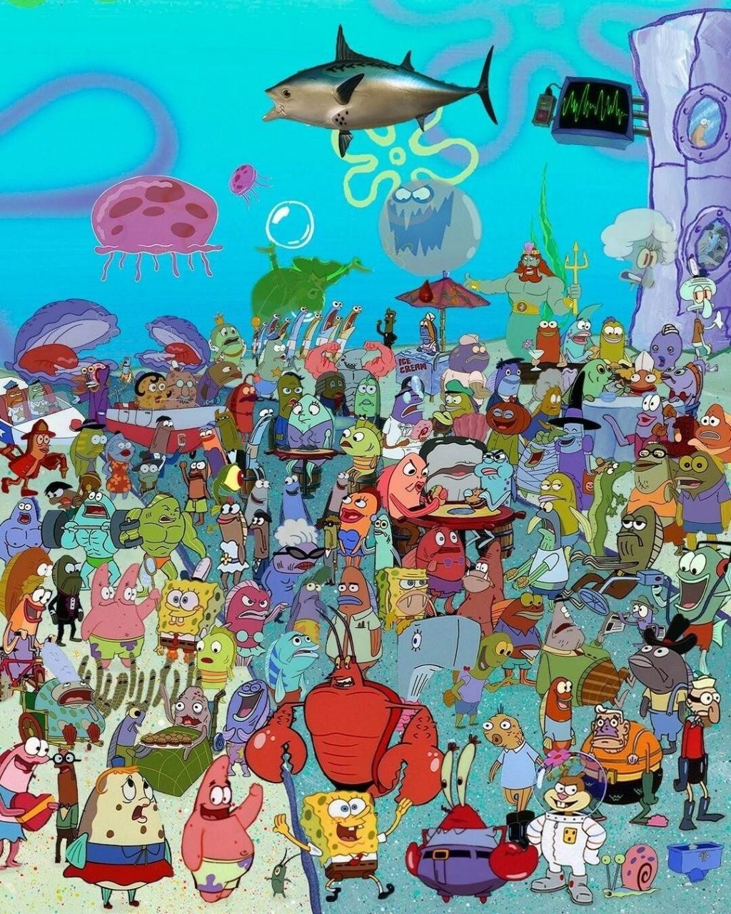 海绵宝宝第一季所有出场人物 铲铲们对哪位比奇堡居民印象最深呢