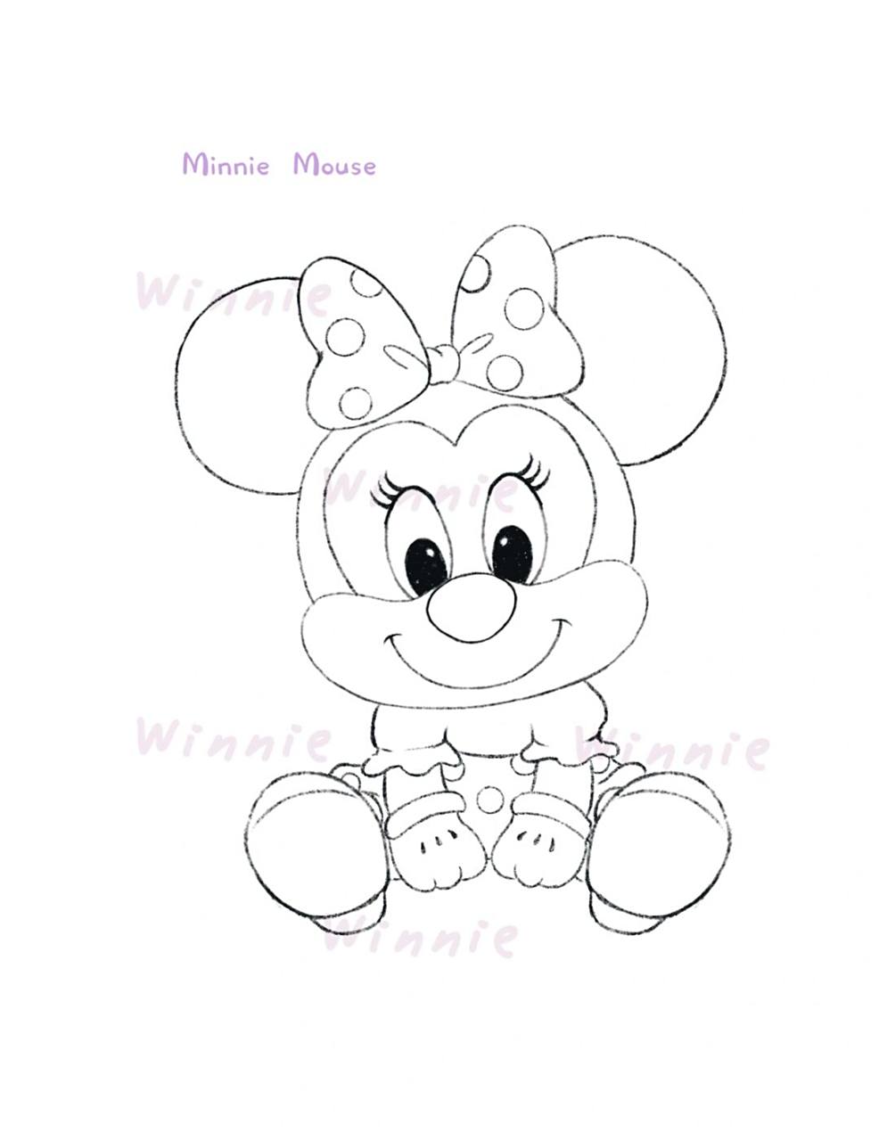 [偷笑] 画完七宝之后,又继续我的迪士尼坐坐系列啦[爱你] 米奇米妮cp