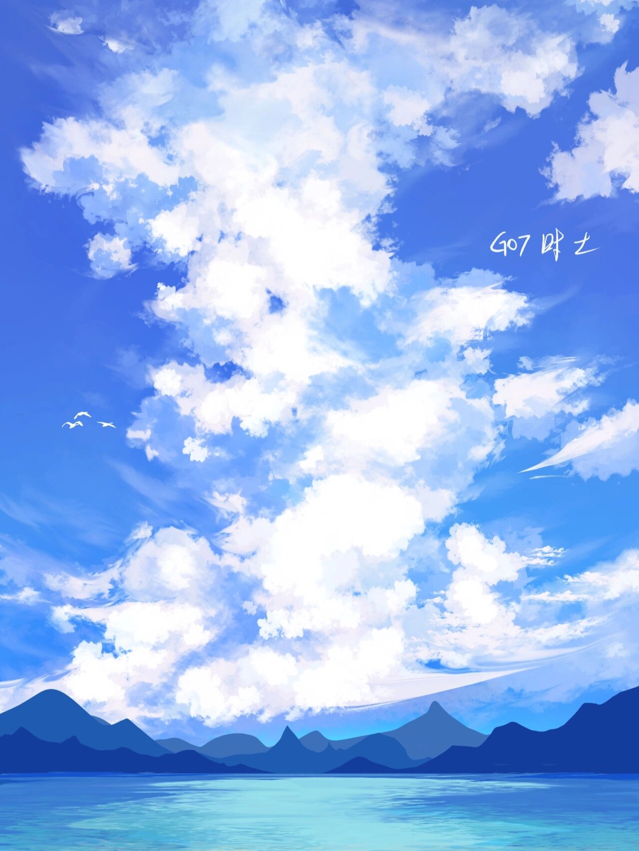 风景速涂|天空系列 治愈系轻质感云朵 91今天更新基础4班同学们的