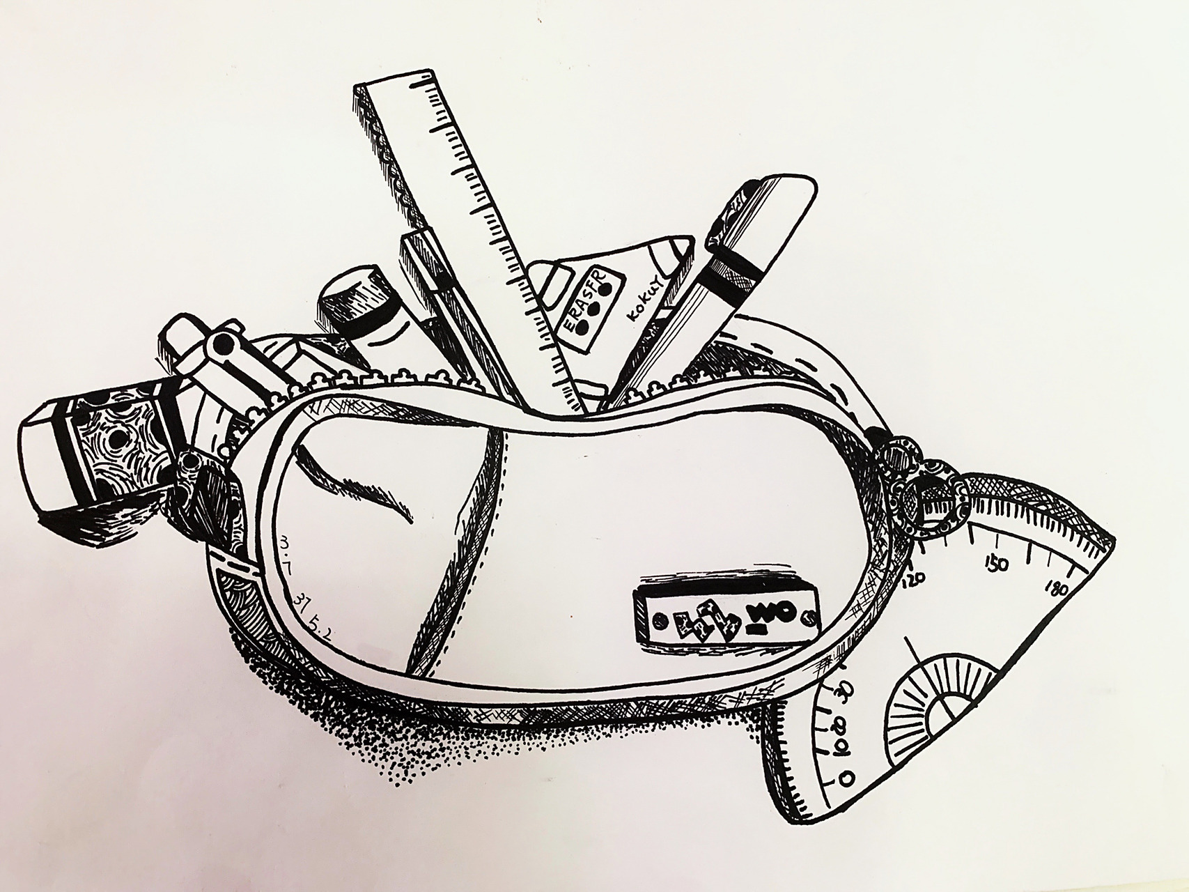 精细的描写—写生笔袋 五年级《精细的描写—笔袋》