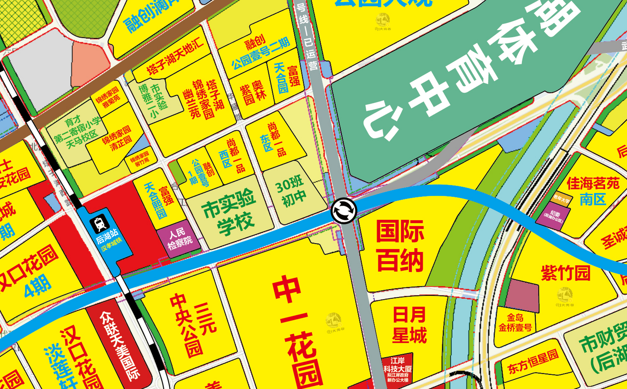 3月15日,武汉市自然资源和规划局江岸分局就江岸区教育局申报的塔子湖