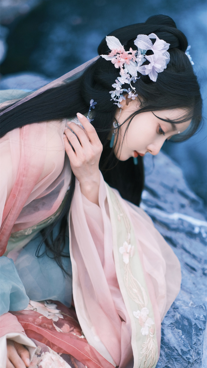 姜贞羽古风美人壁纸组图,纱裙曼妙倩影婀娜