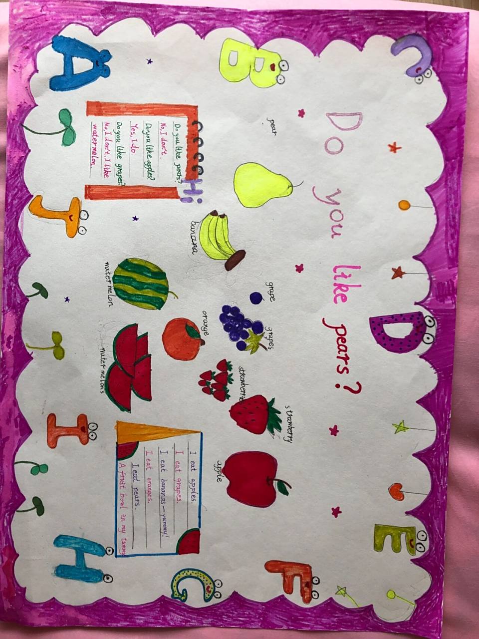 三年级下册英语手抄报