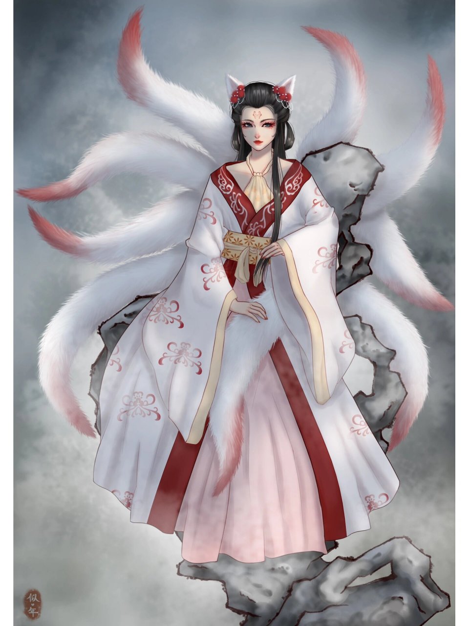 从学习米你课堂张小白古风插画后的变化 与米你相伴