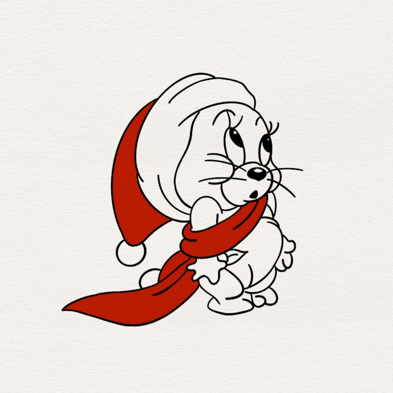 简笔画|【tuffy】(附过程) 99 99 99 【一只穿着尿布说法语的小