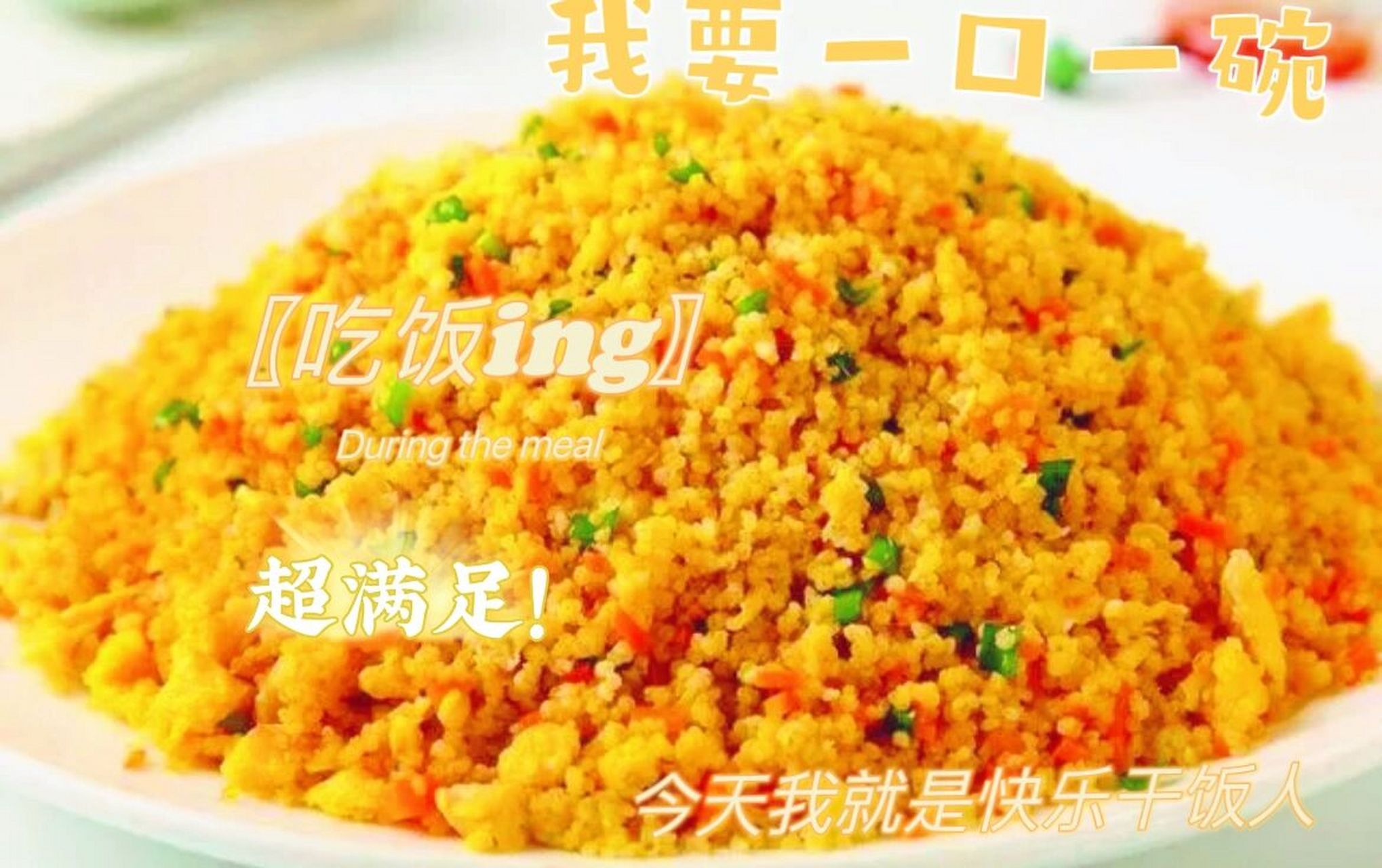 葱花鸡蛋炒小米,好吃到一粒不剩 食材95 准备250g小米,两个鸡蛋