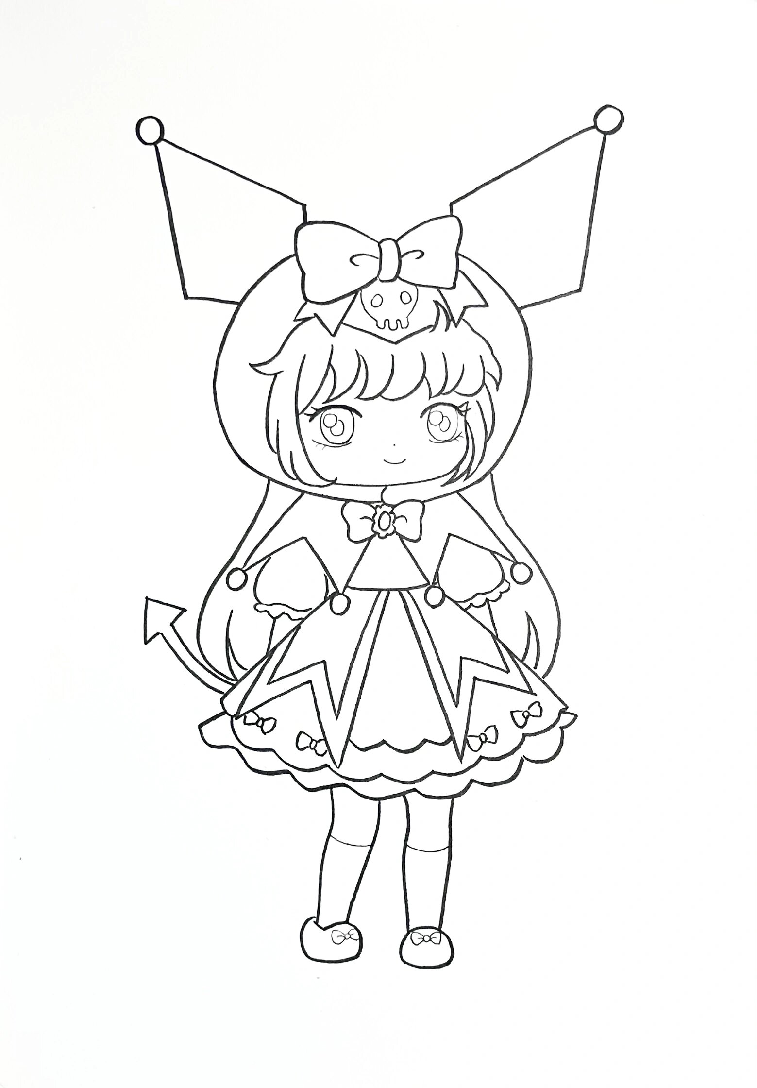 动漫|马克笔手绘q版库洛米女孩