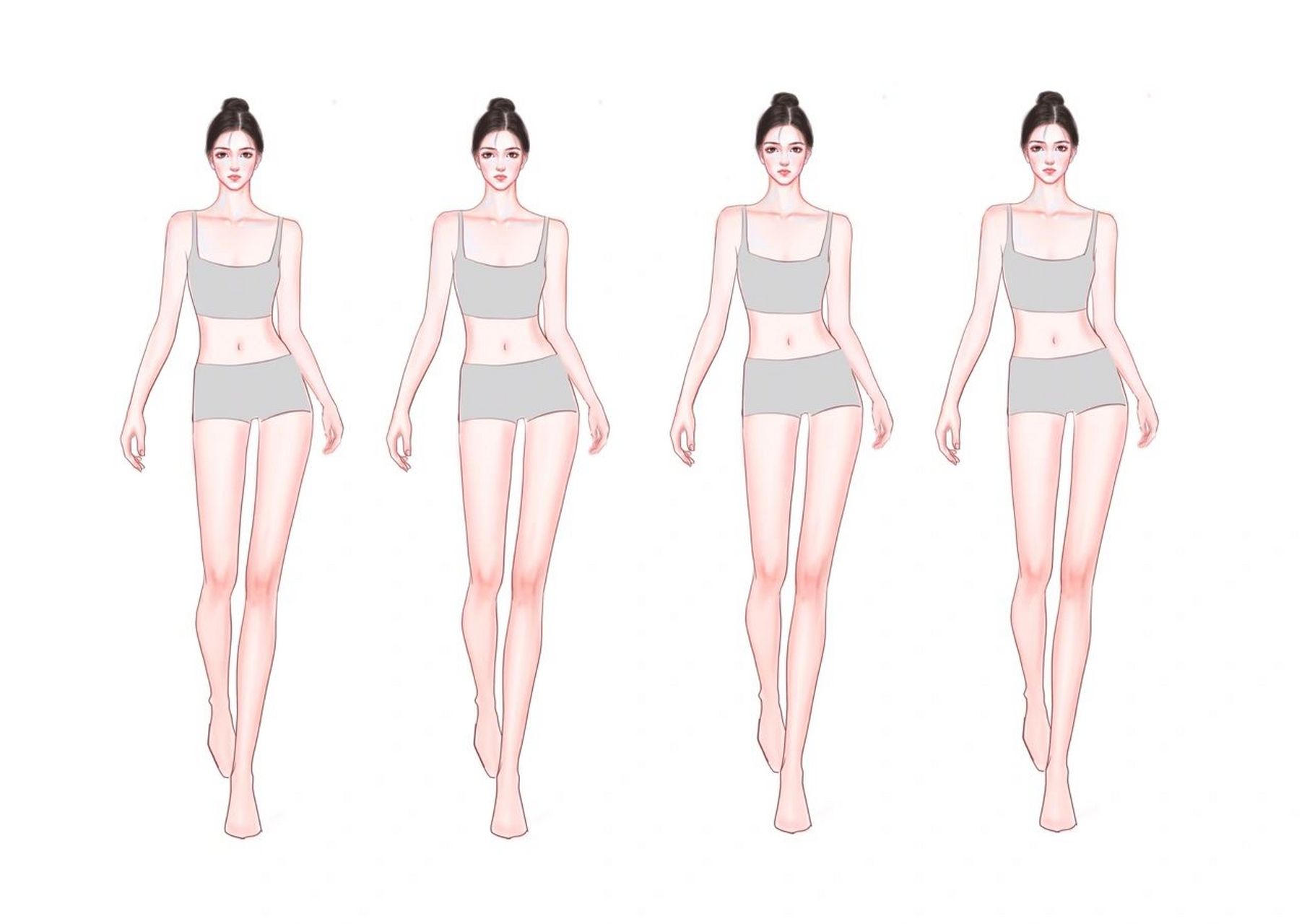 【中国风】服装设计人体模特素材分享～ 人体模特分享第三弹来啦