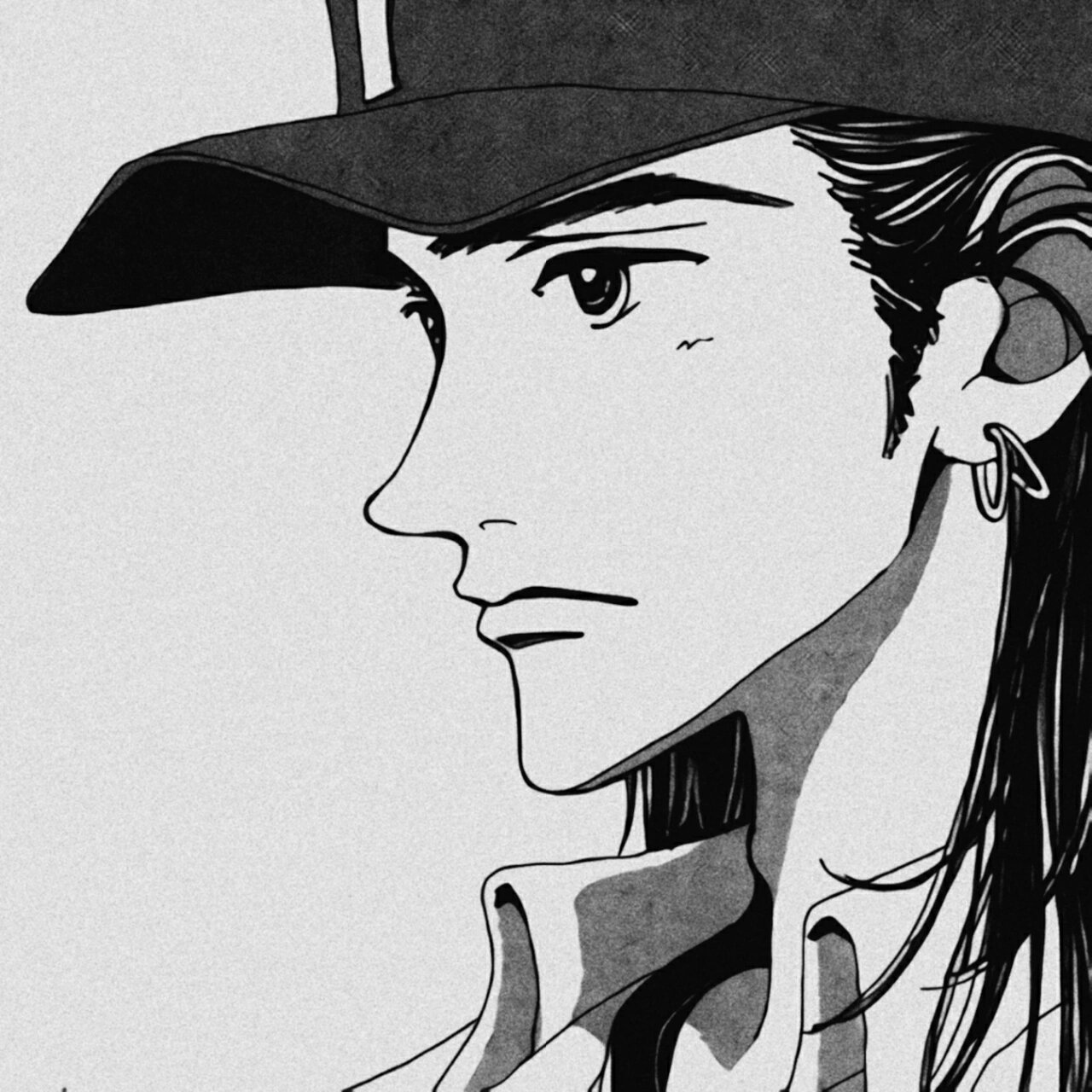 日系漫画男头 漫画头像自截|黑白|复古|帅哥|矢泽爱 作品:近所物语