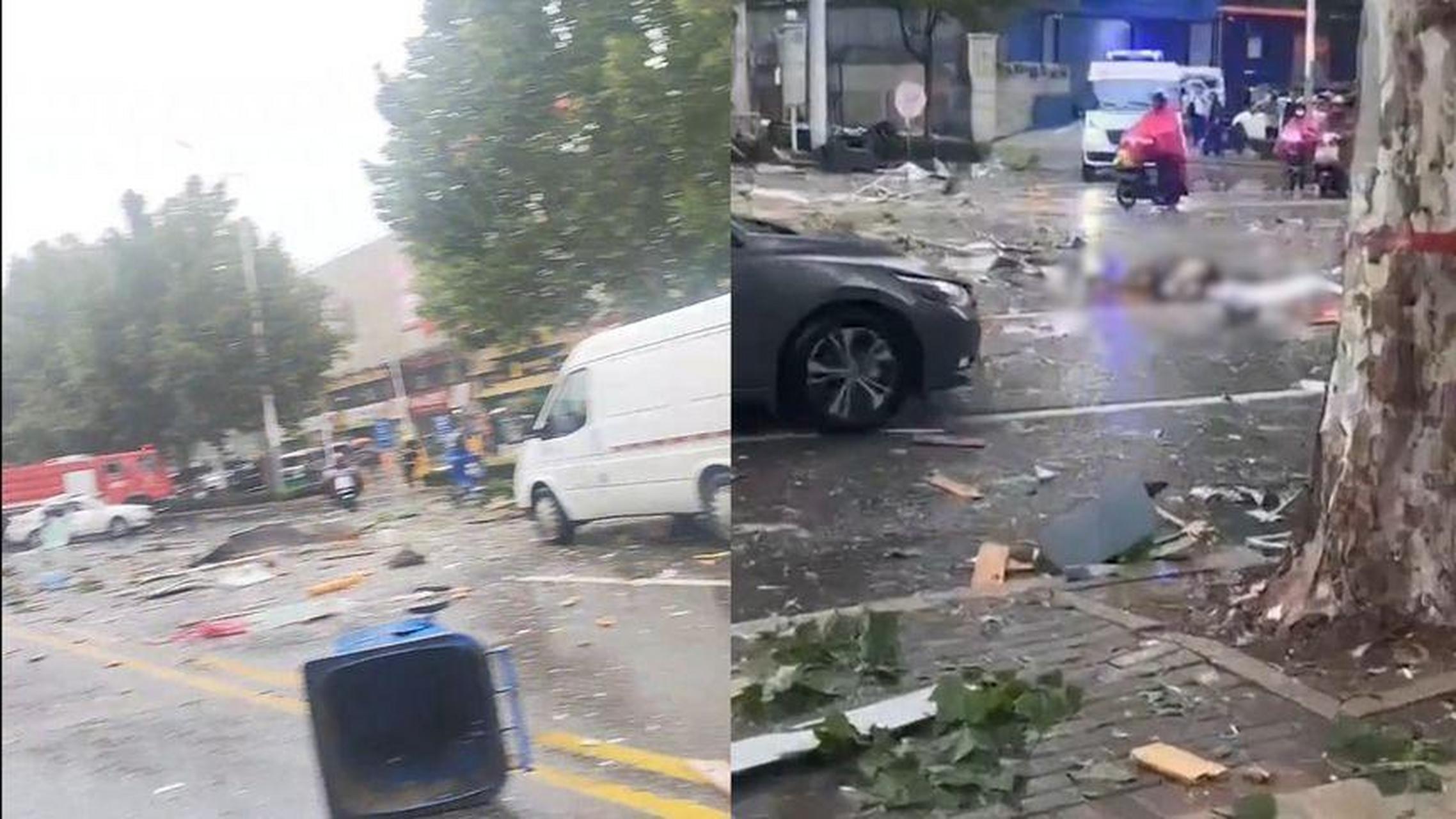 【潍坊临街门店爆炸有人受伤倒地,数十米远商户受波及:还好店没人】8