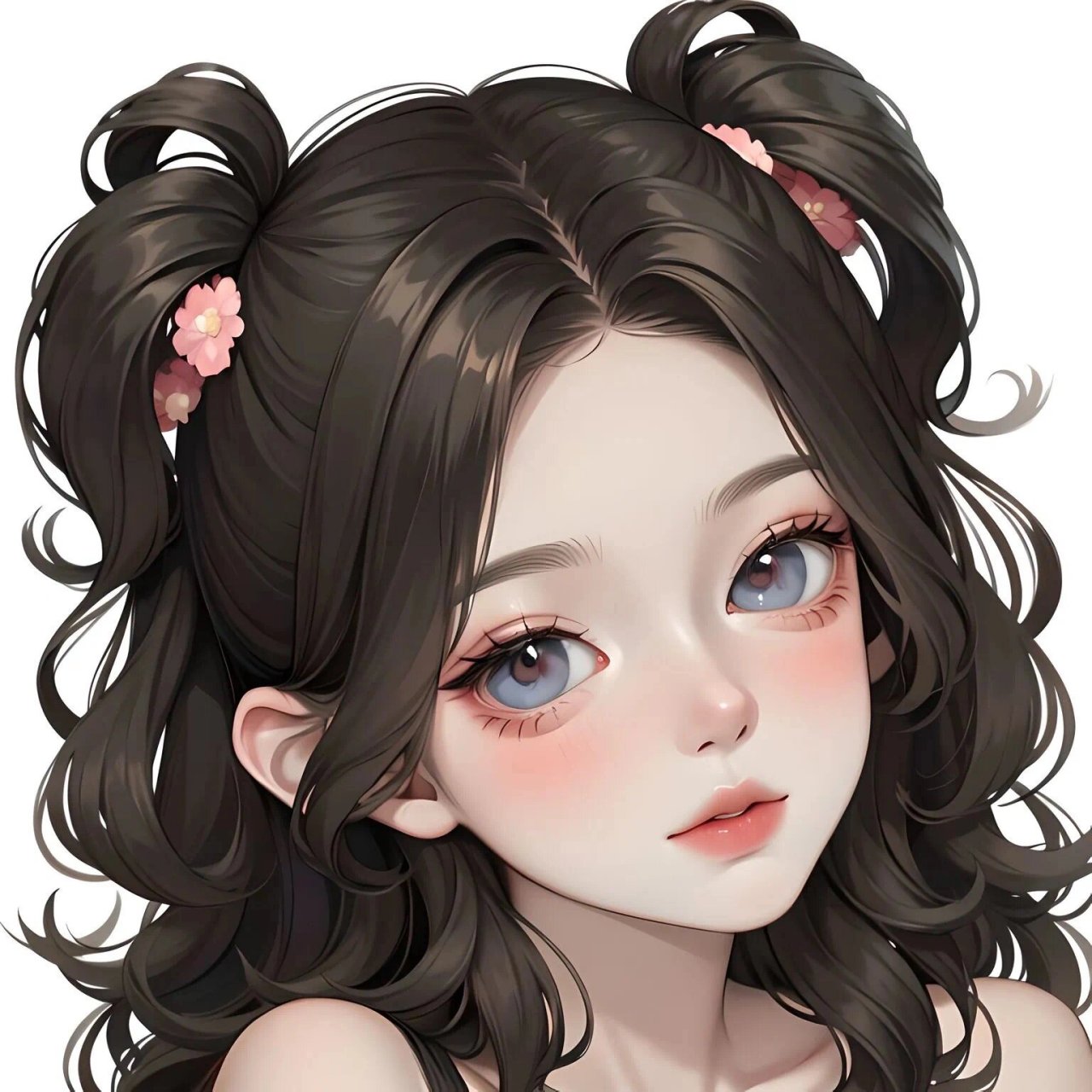 头像|黑发少女 姐妹们喜欢自取哈
