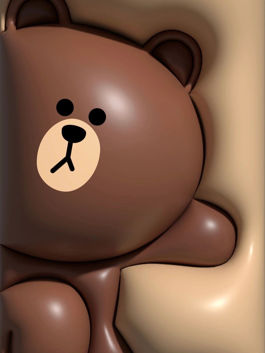 布朗熊手机壁纸03