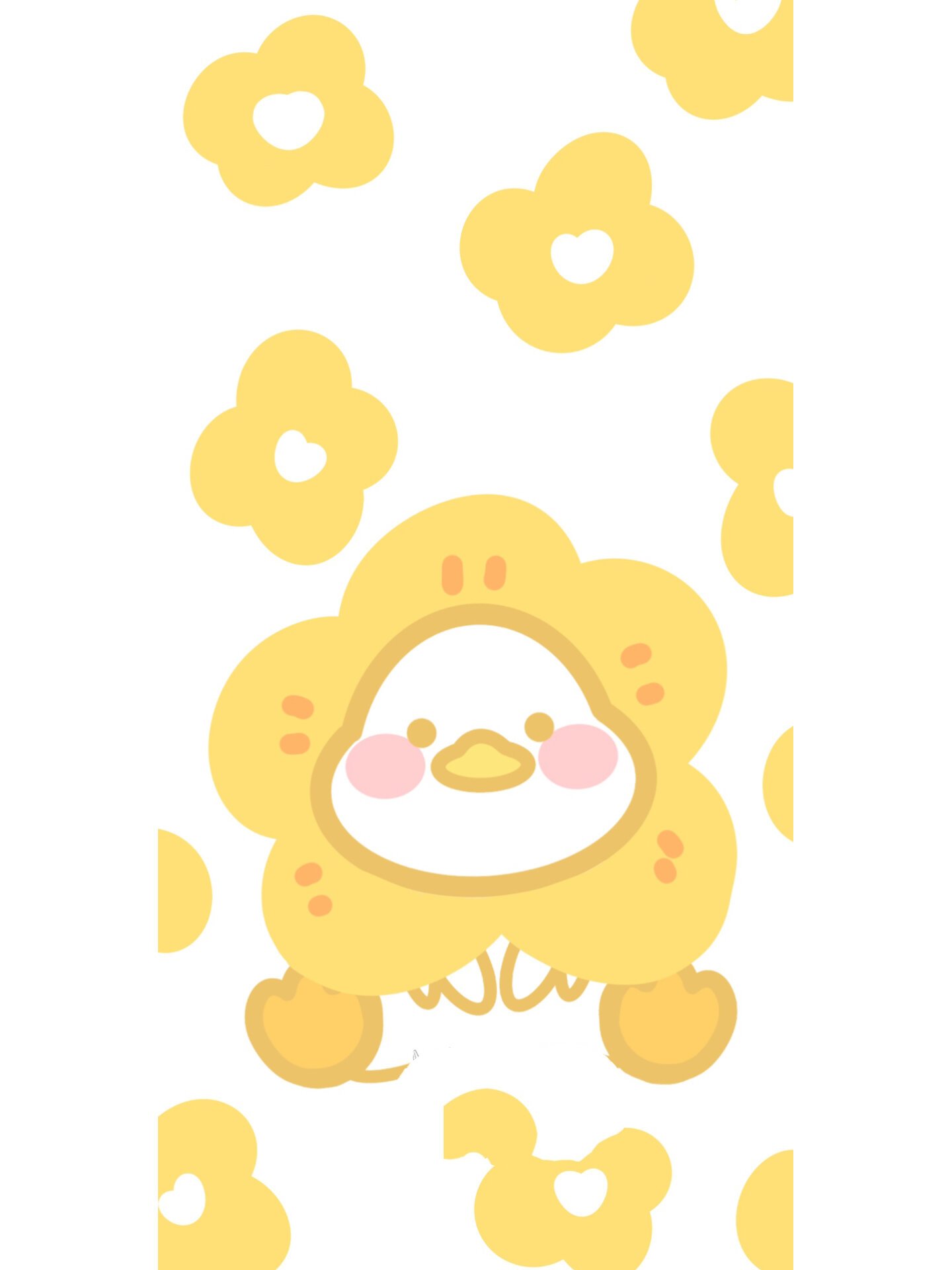 ins简约风小鸭/小动物插画壁纸 未授权92商用  93多领域授权 授权