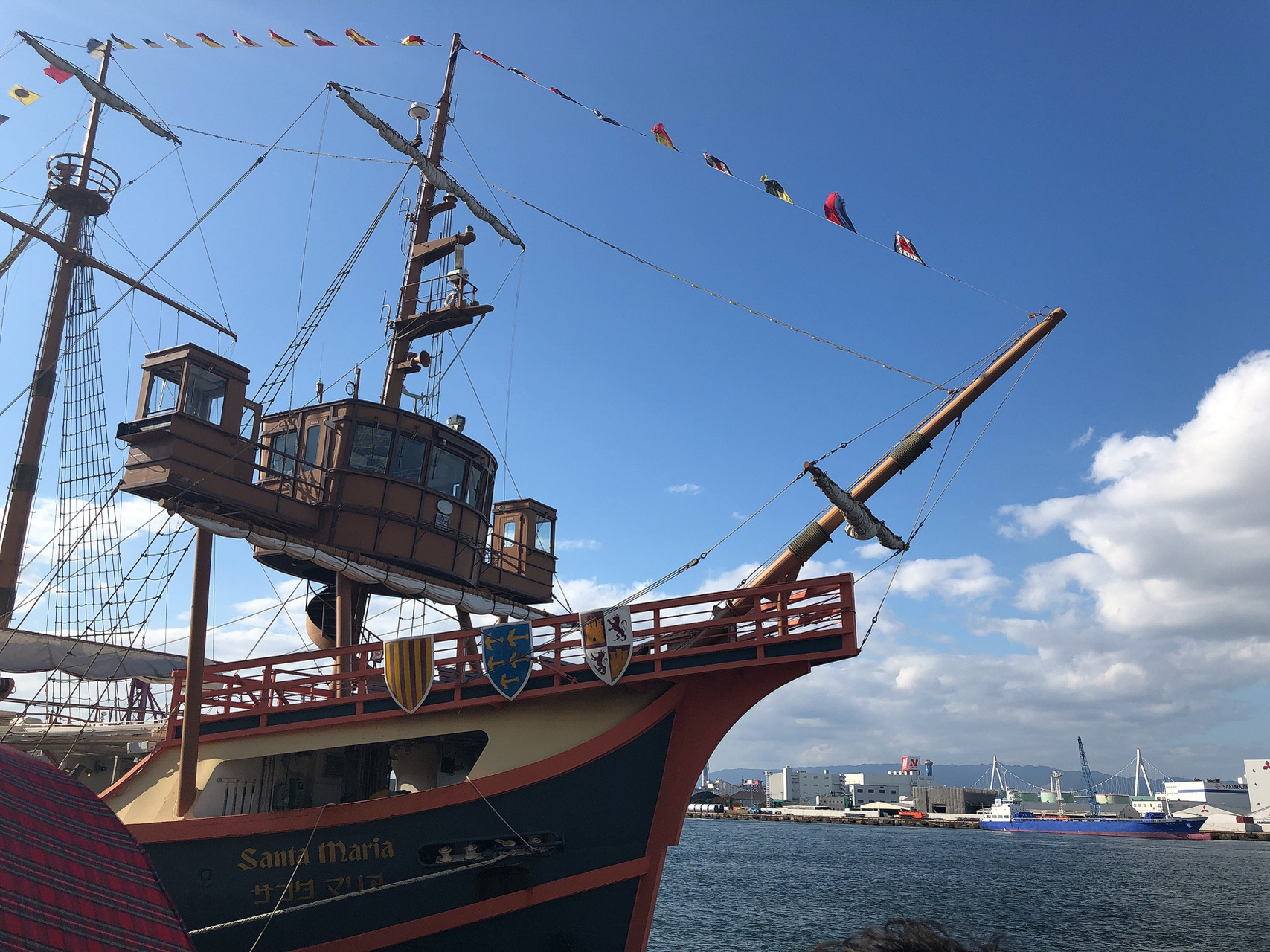 日本旅行| 圣玛利亚号大帆船 圣玛丽亚号游船白天的游船从11点开始,一
