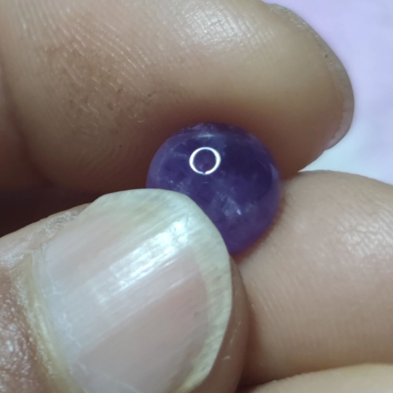 质地,真紫水晶内部中