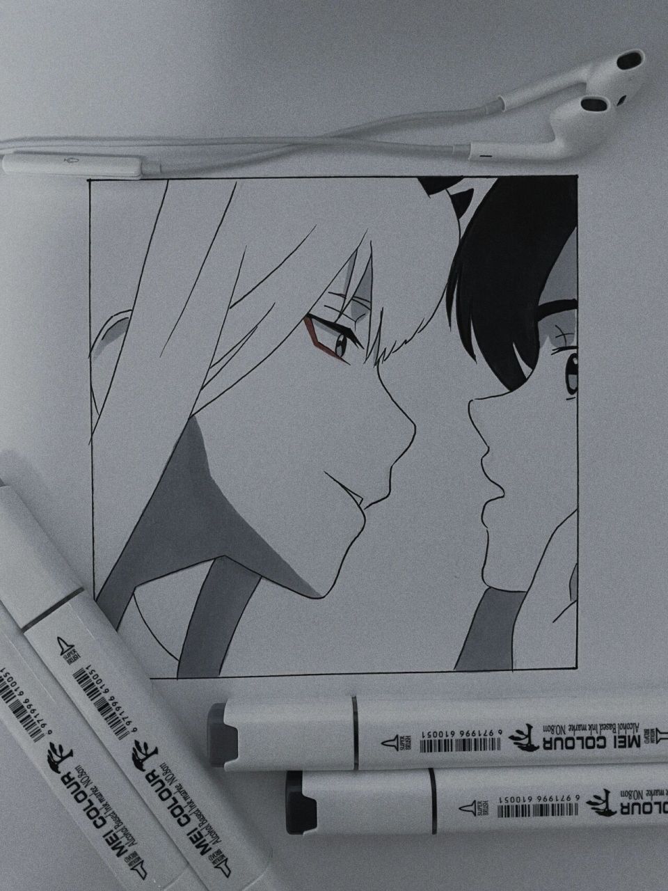 马克笔手绘#darling国家队#02