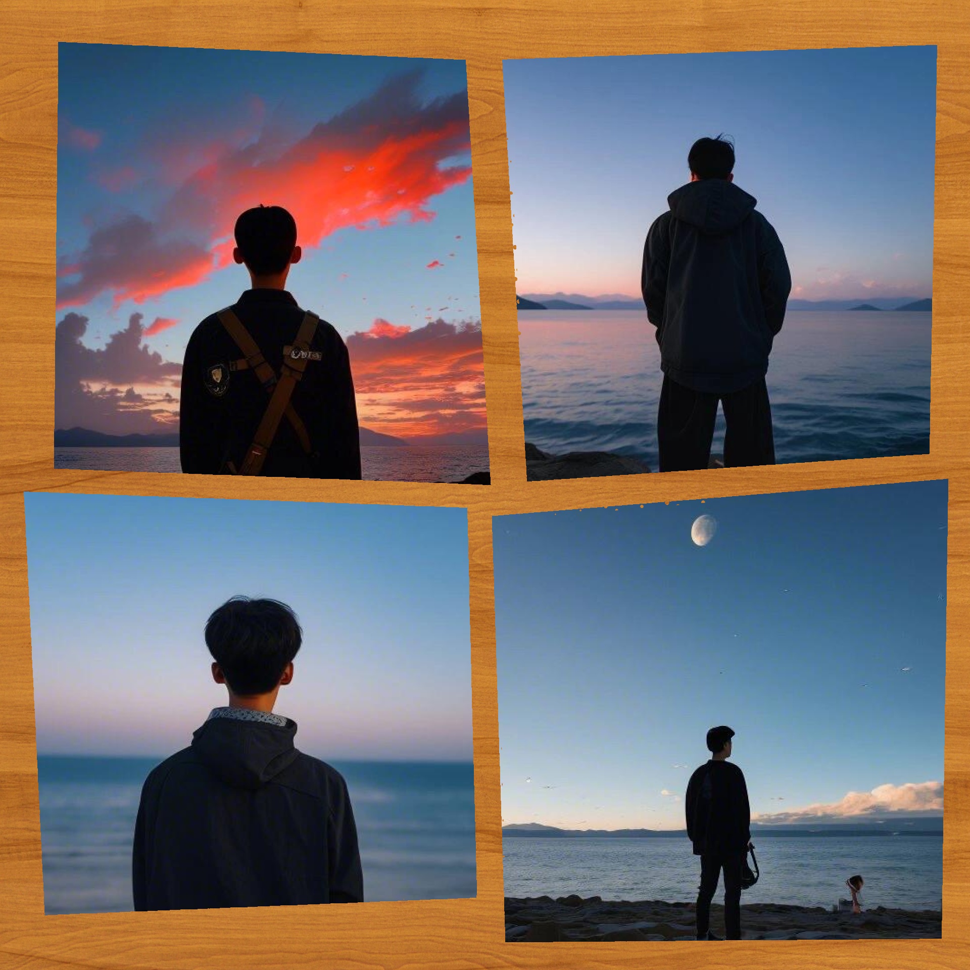 男生背影作为头像