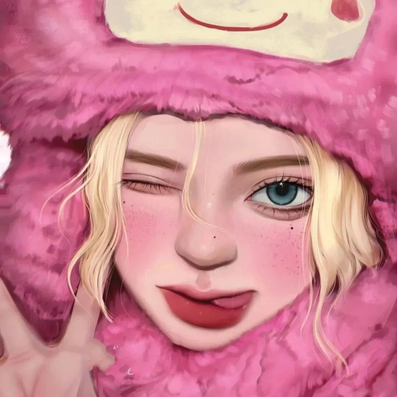 可爱风 霸气风漫画女生头像93