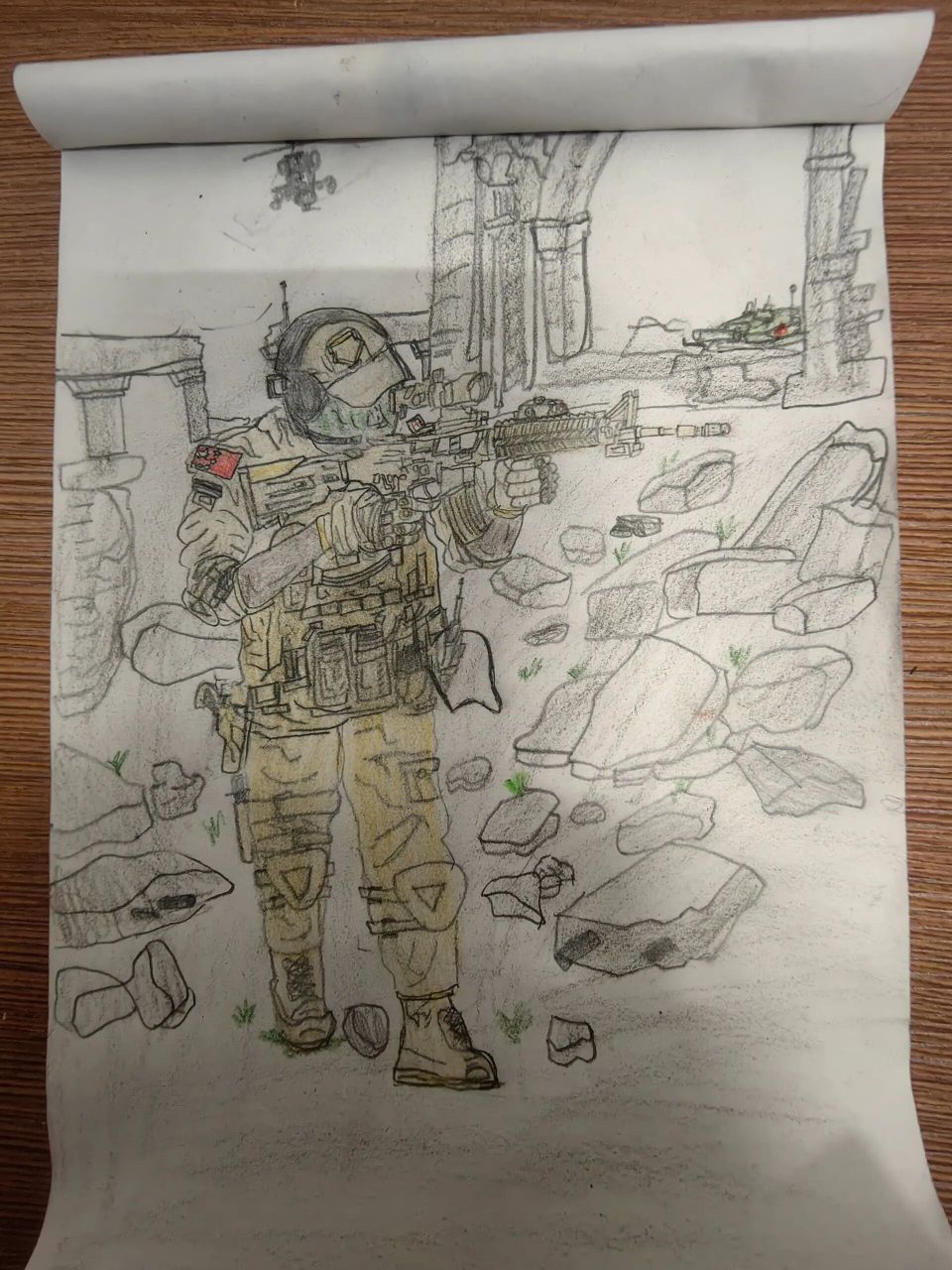 自己画的特种兵  秦永攀