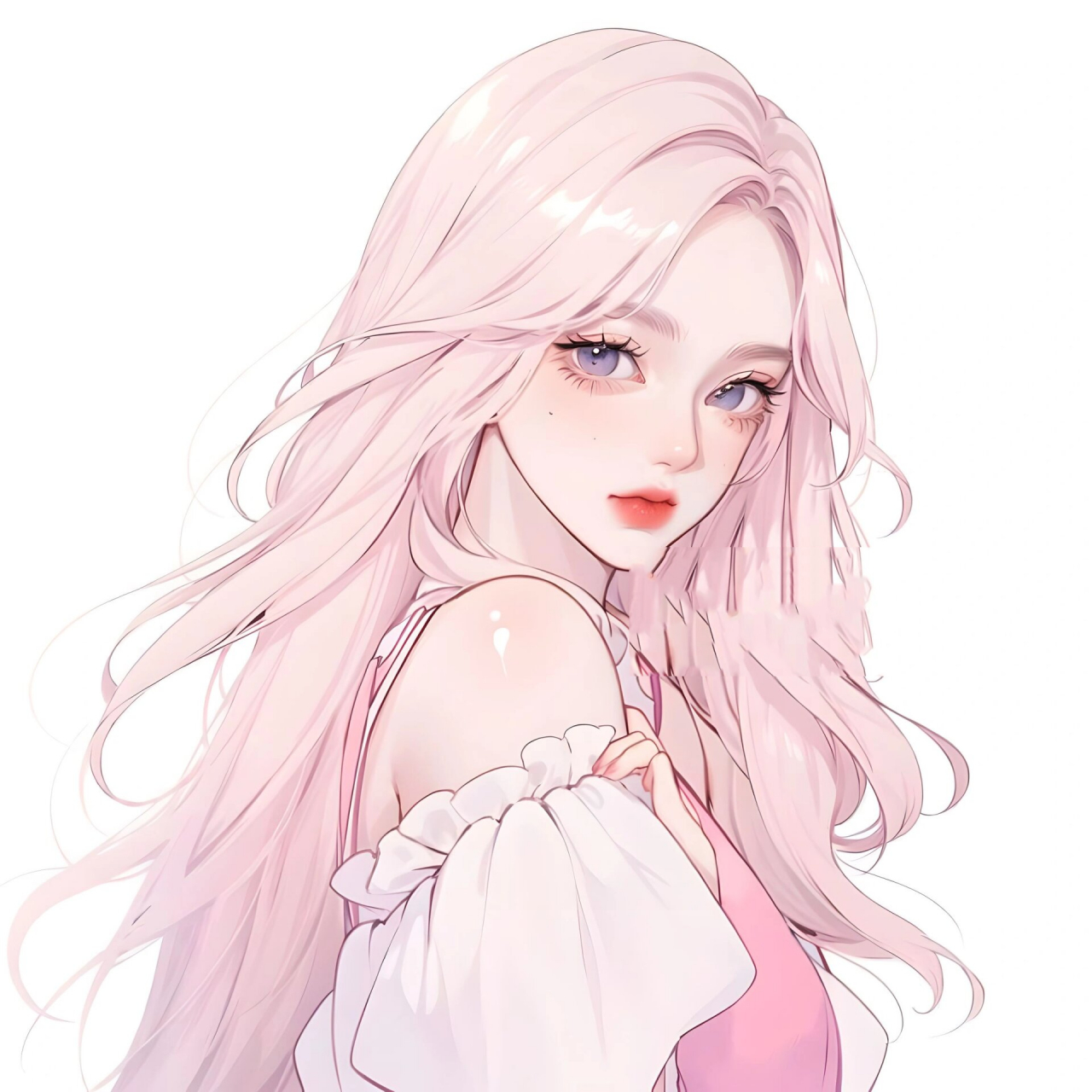 粉色系女生头像|闺蜜头像