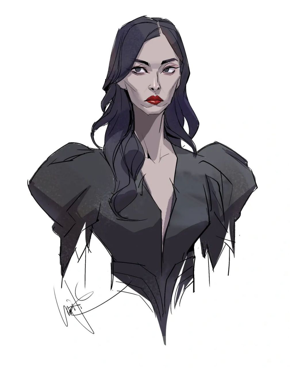 金老师 真女王了,今天先画到这.