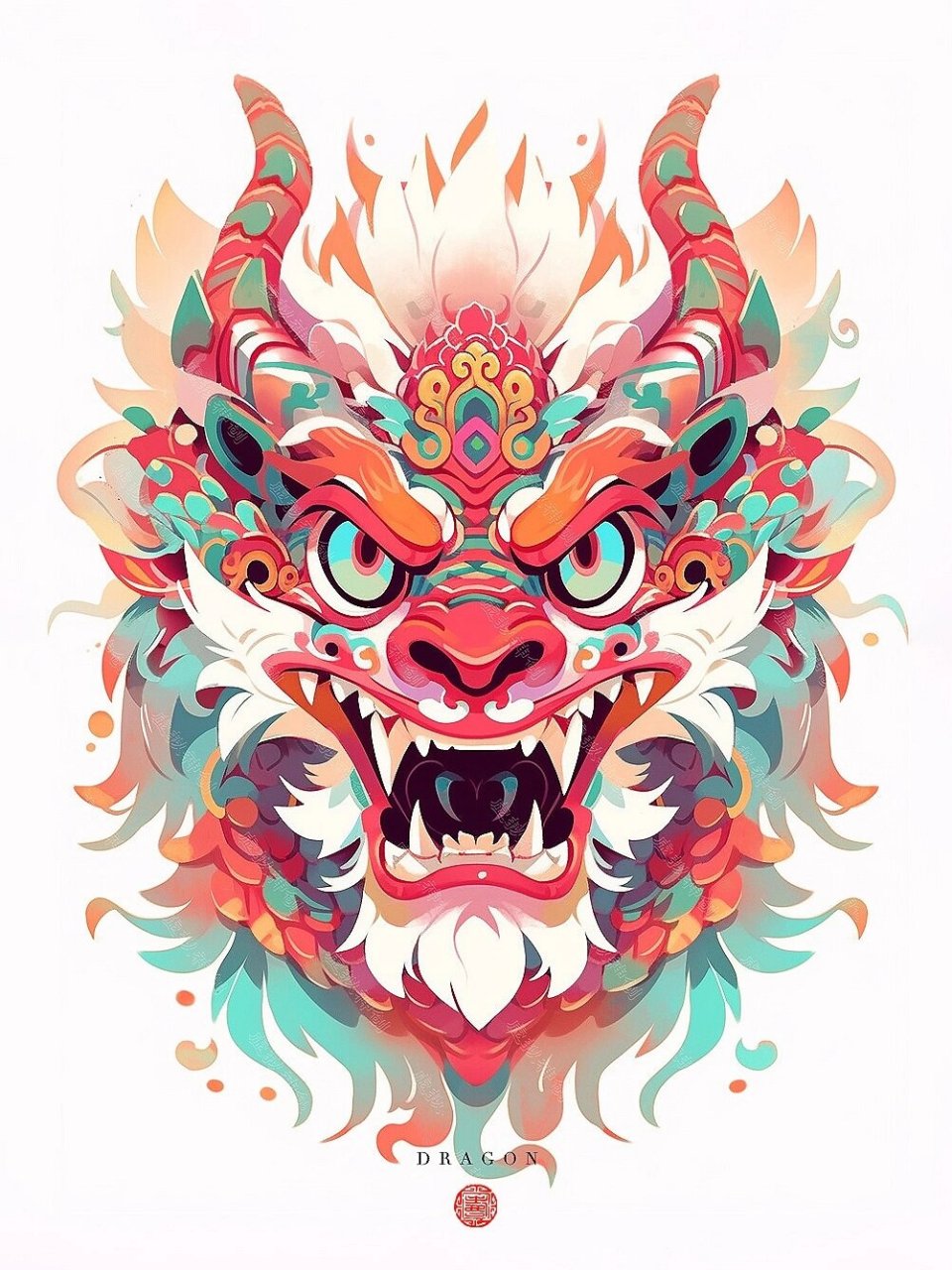 『龙王』龙首/龙头94,国潮风设计 『龙王』龙首/龙头,国潮风